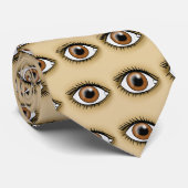 Braunes Auge Symbol Krawatte (Gerollt)