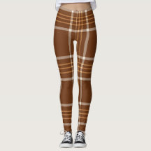 Braunes Beige Kariertes Tartan Geländemuster