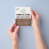 Braunes Berglogo, Höhlenwerbung Flyer (Gruppe)