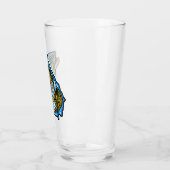 Braunes Bierpint-Glas Glas (Links)