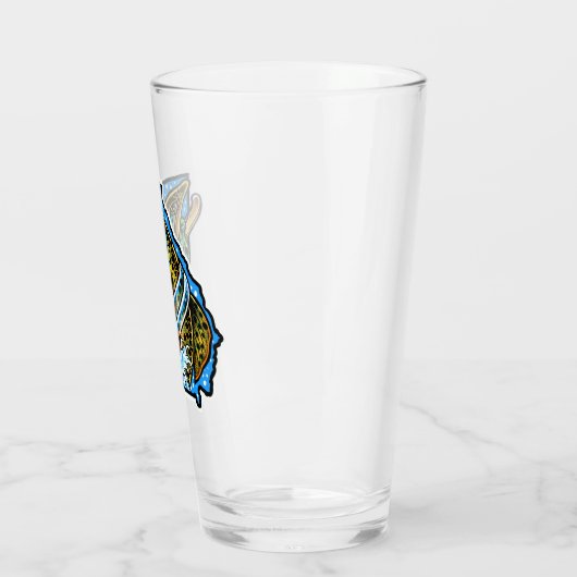 Braunes Bierpint-Glas Glas (Links)