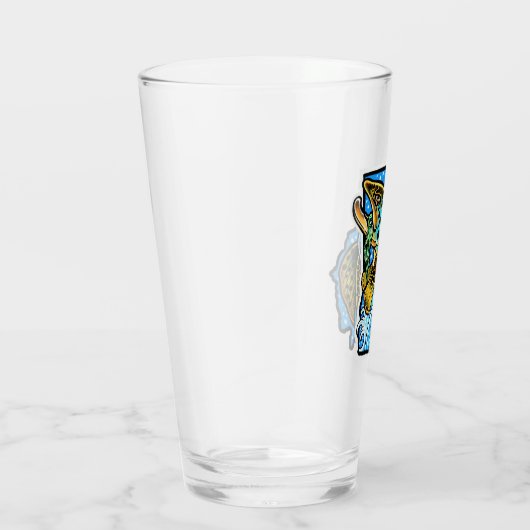 Braunes Bierpint-Glas Glas (Rechts)