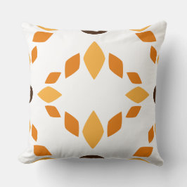 braunes Blumenkissen Kissen