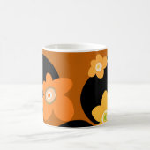 Braunes Blumenmuster Kaffeetasse (Mittel)