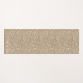 Braunes Blumenmuster Moderne Botanik Yogamatte (Vorderseite (Horizontal))
