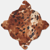 Braunes Cream Black Cowhide Hochzeit Geschenkschachtel (Ungefaltet)