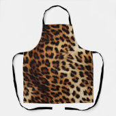 Braunes Creme-Leopard-Tier Schürze (Vorderseite)
