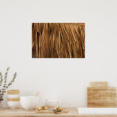 Braunes Dachmuster Poster (Küche)