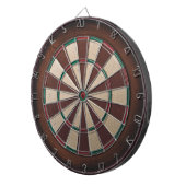 Braunes Dartboard Dartscheibe (Vorderseite rechts)