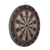 Braunes Dartboard Dartscheibe (Vorderseite Links)