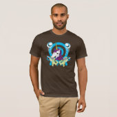 braunes Einhorn T-Shirt (Vorne ganz)