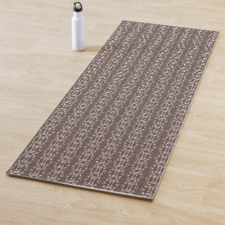 Braunes einzigartiges abstraktes Muster Yogamatte