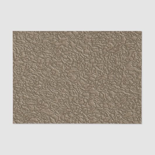 Braunes Fake Leather Pattern Seidenpapier (Vorderseite)