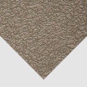 Braunes Fake Leather Pattern Seidenpapier (Ausschnitt)