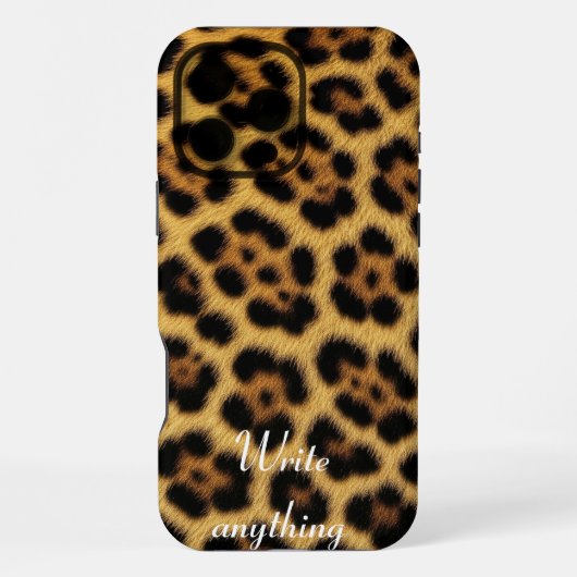 Braunes falsches Tigerfell-Tierdruck-iPhone-Case iPhone Hülle (Rückseite)