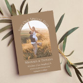 Braunes Foto Save The Date