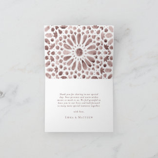 Braunes Foto Wasserfarbenkachel - Danke Karte