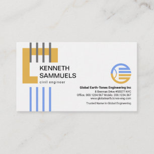 Braunes Gebäude Block Vertikale Neuentwicklung Ba Visitenkarte