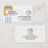 Braunes Gebäude Block Vertikale Neuentwicklung Bar Visitenkarte (Vorne/Hinten)