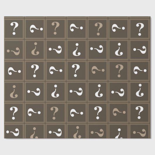 Braunes Geheimnis Geschenkpapier (Flach)