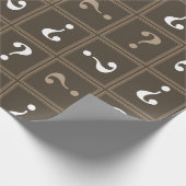 Braunes Geheimnis Geschenkpapier (Ecke)