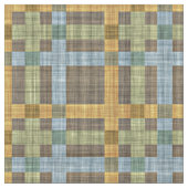 Braunes, gelbes, grünes Teppichmuster Stoff (Nahaufnahme)