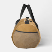 Braunes geometrisches Maschenmuster Monogramm Duffle Bag (Rechts)