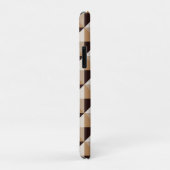 Braunes geometrisches Muster Case-Mate iPhone Hülle (Hinten/Rechts)