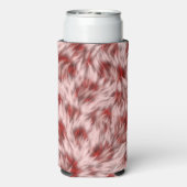 Braunes Gewebe Textur Pelz Design-19797 Selters Dosenkühler (Seltzer Rückseite)