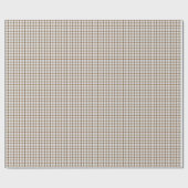 Braunes Gingham Geschenkpapier (Flach)