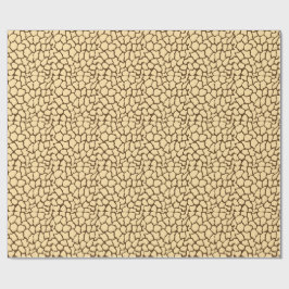 Braunes Giraffenmuster – Minimaler Tierdruck Geschenkpapier