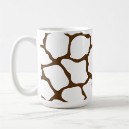 Braunes Giraffenmuster – Minimaler Tierdruck Kaffeetasse