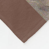 braunes glückliches Pferd Fleecedecke (Ecke)