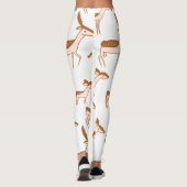 Braunes Hirschmuster Leggings (Rückseite)