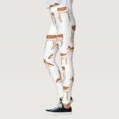 Braunes Hirschmuster Leggings (Links)
