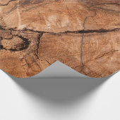 Braunes Holz Geschenkpapier (Ecke)