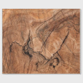 Braunes Holz Geschenkpapier (Flach)