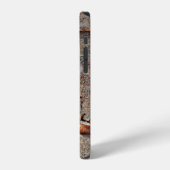 Braunes Holz iPhone Hülle (Linke Seite)