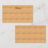 Braunes Holzbild Elegante Vorlage für das Handwrit (Vorne/Hinten)