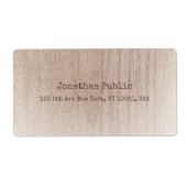 Braunes Holzbrett Aussehen gestörte Textvorlage (Vorne)