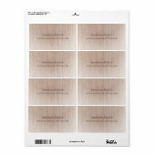 Braunes Holzbrett Aussehen gestörte Textvorlage (Vorne)