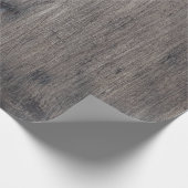 Braunes Holzbrett Geschenkpapier (Ecke)