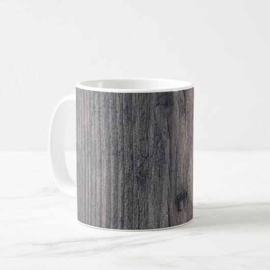 Braunes Holzbrett Kaffeetasse (Vorderseite Links)