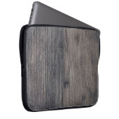 Braunes Holzbrett Laptopschutzhülle (Vorne Rechts)