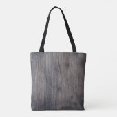 Braunes Holzbrett Tasche (Rückseite)