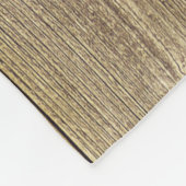 Braunes Holzmuster handlich rustikal Fleecedecke (Ecke)