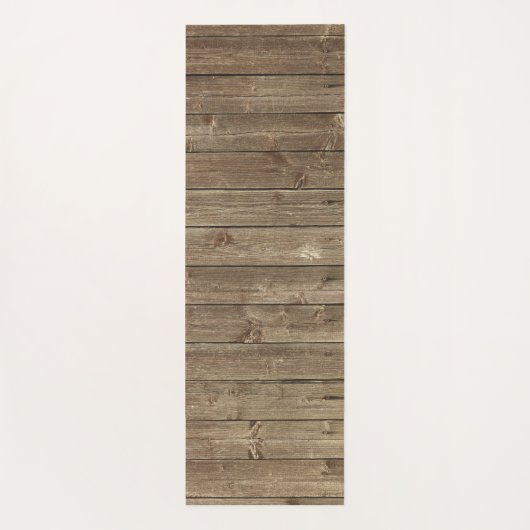 Braunes Holzmuster Natur Yogamatte (Rückseite)