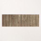 Braunes Holzmuster Natur Yogamatte (Vorderseite (Horizontal))