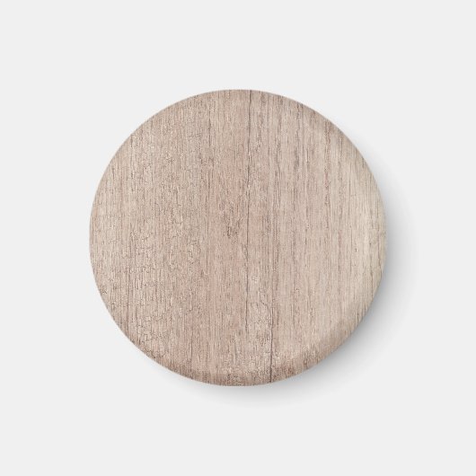 Braunes Holzschautafel Leere elegante Vorlage Magnet (Vorne)