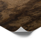 Braunes Holztextur Abstrakter Hintergrund Poster (Ecke)